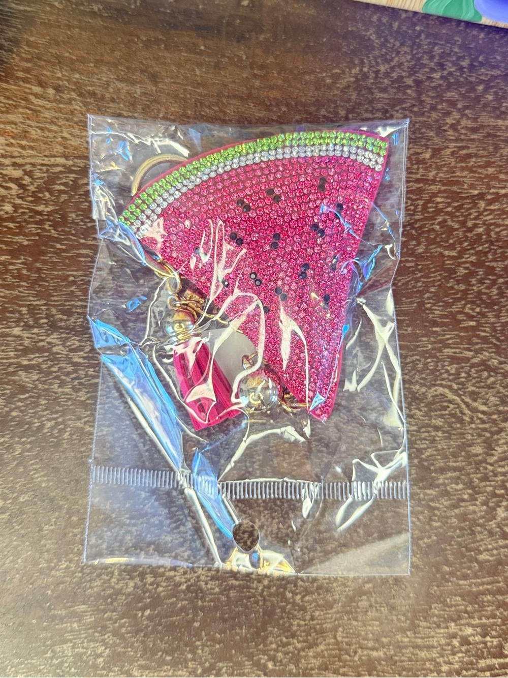 Watermelon Crystal Keychain Bag Charm - Picture 8 of 10